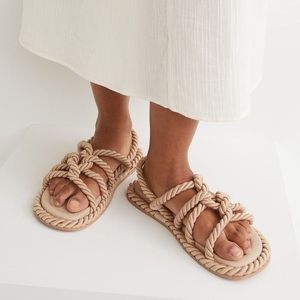 H&M Rope sandals (USED FEW TIMES)